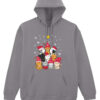 Hanorac printat-Meow Christmas Tree, Unisex
