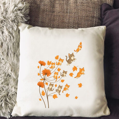 Perna decorativa-Fall Kitty Dreams