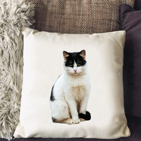 Perna decorativa-Personalizata cu Poza Pisicii