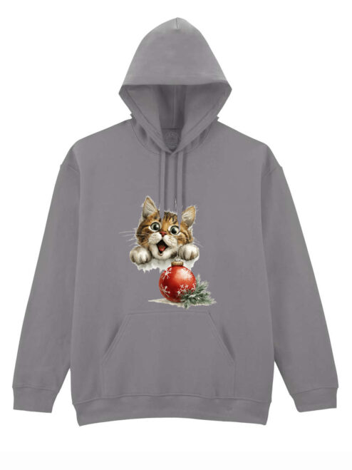 Hanorac printat-Kitty Xmas Joy, Unisex