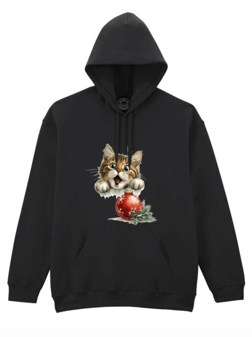 Hanorac printat-Kitty Xmas Joy, Unisex