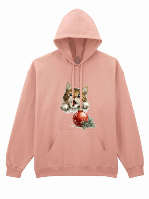 Hanorac printat-Kitty Xmas Joy, Unisex