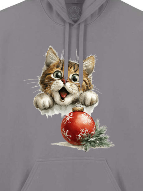 Hanorac printat-Kitty Xmas Joy, Unisex
