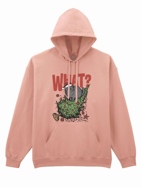 Hanorac printat-Naughty Xmas Cat, Unisex