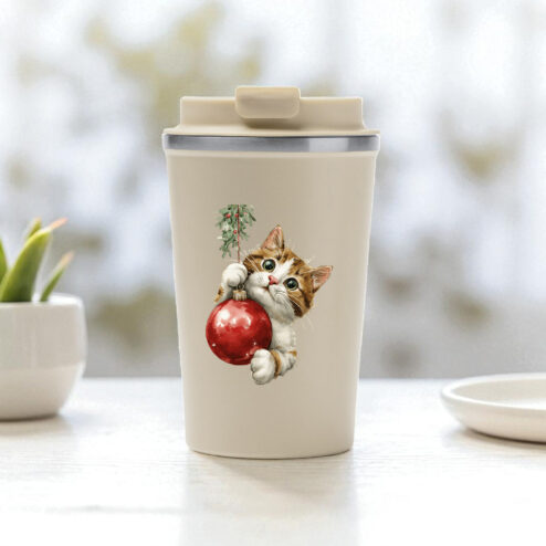 Cana termos cafea-Kitty Xmas Love
