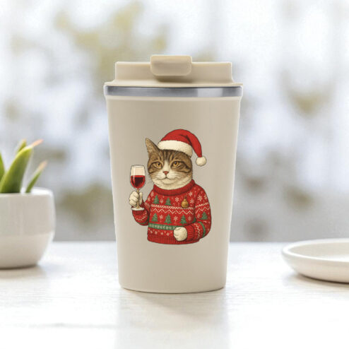 Cana termos cafea-Christmas Cheers