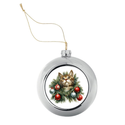 Glob-Curious Xmas Cat