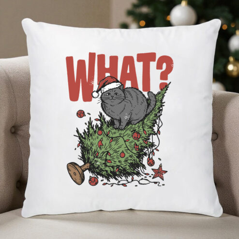 Perna decorativa-Naughty Xmas Cat