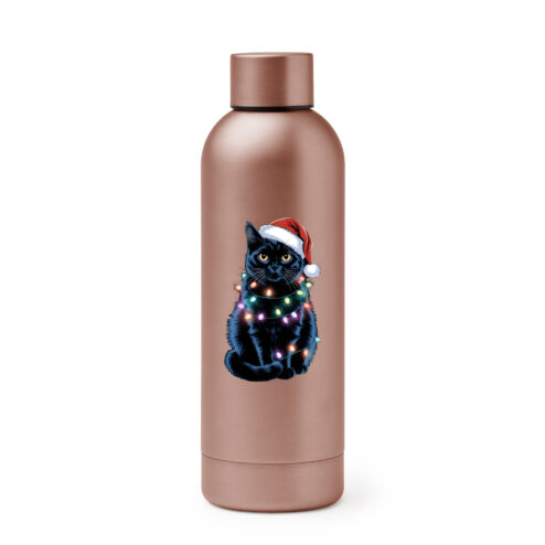 Termos Premium-Xmas Black Cat