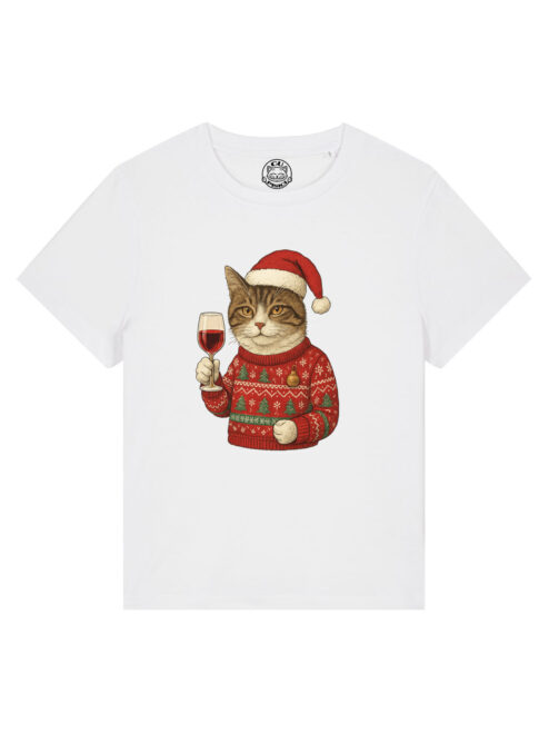 Tricou bumbac organic-Christmas Cheers, Femei