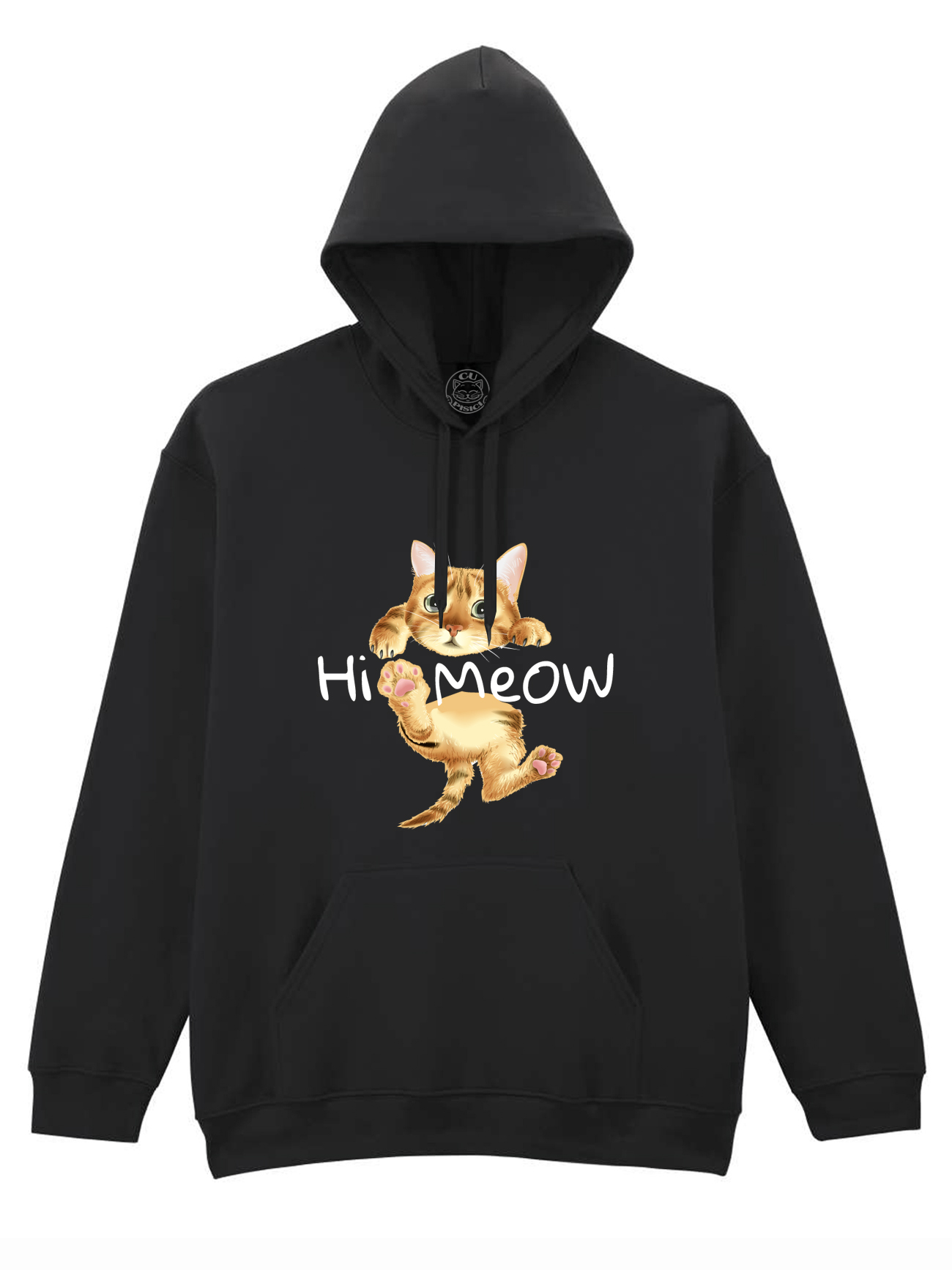 Hanorac printat-Hi Meow, Unisex
