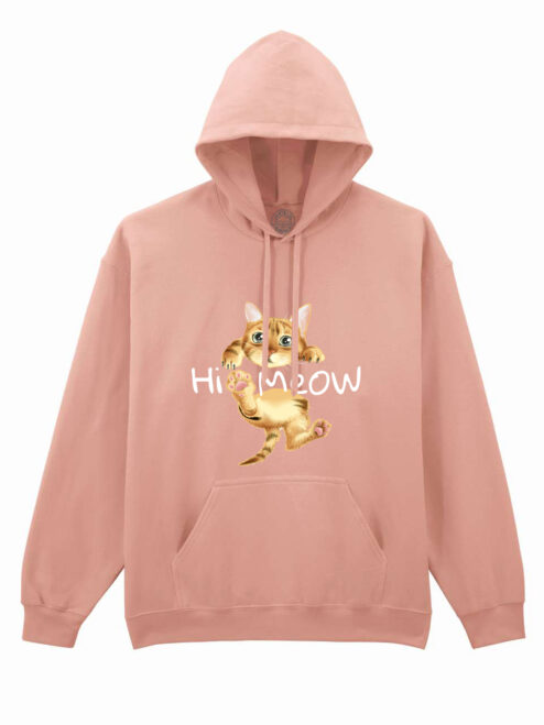 Hanorac printat-Hi Meow, Unisex