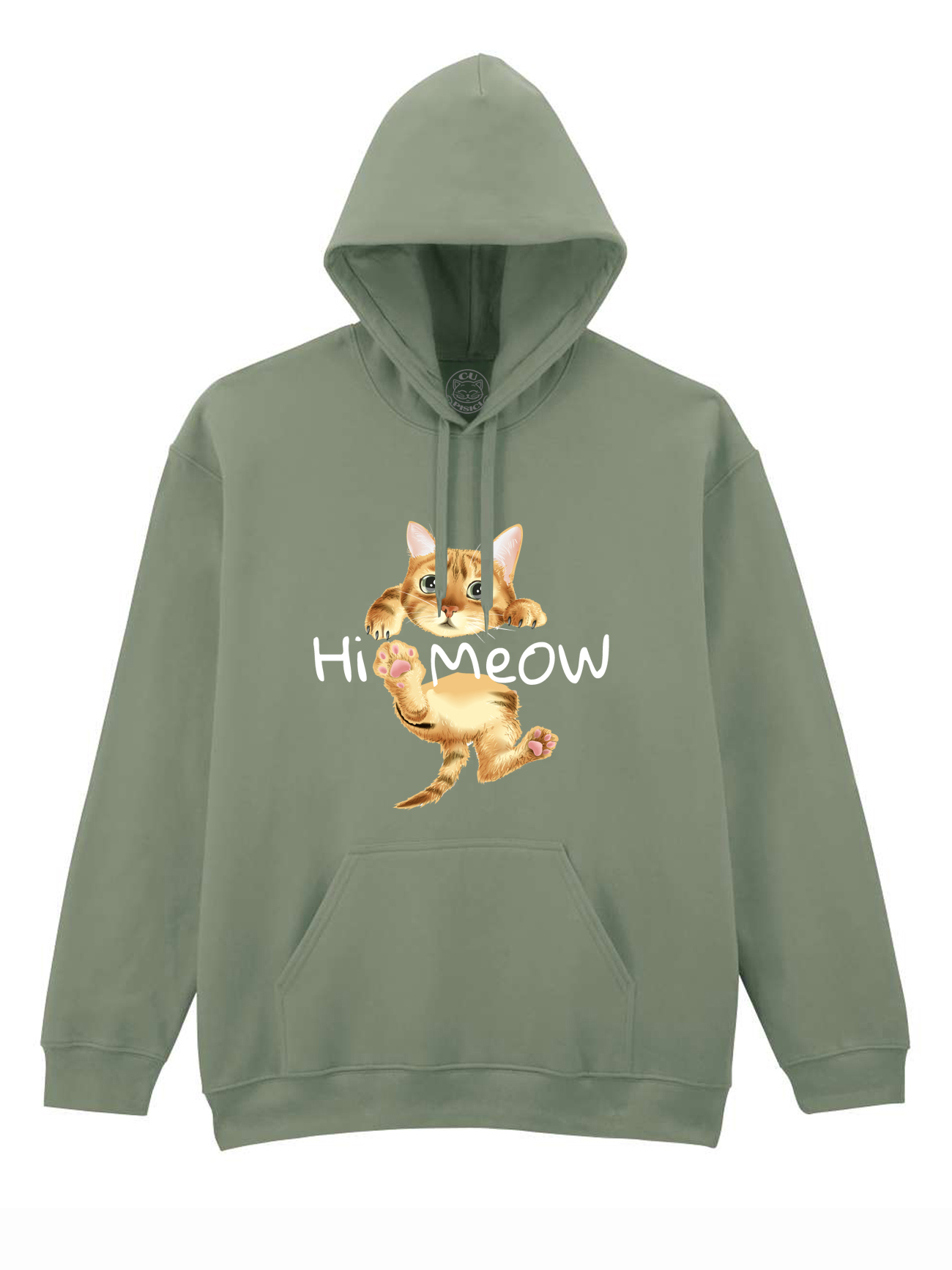 Hanorac printat-Hi Meow, Unisex