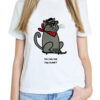 Tricou pictat manual-Too COOL for this Planet-Gray, Femei