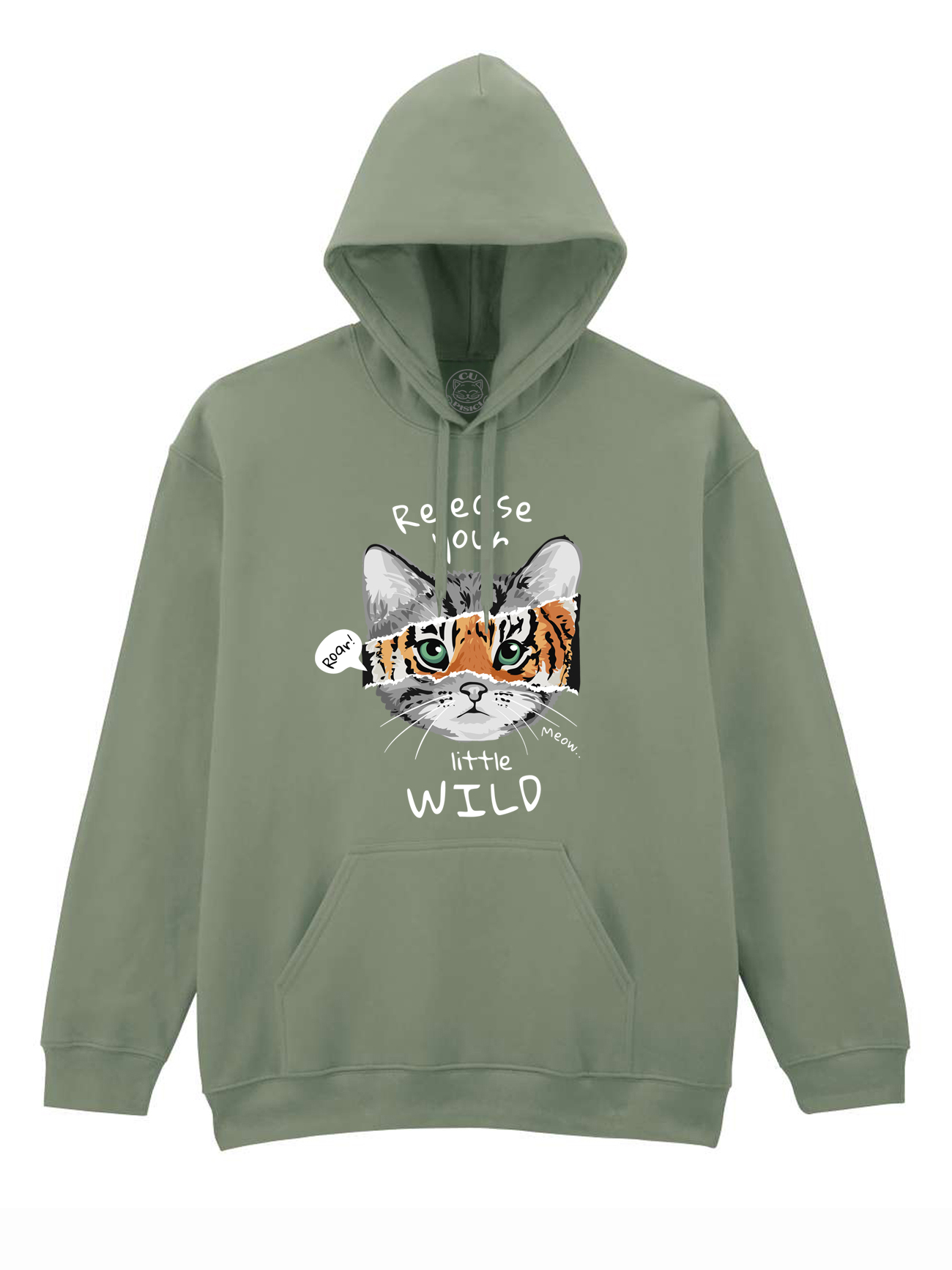 Hanorac printat-Wild Cat, Unisex