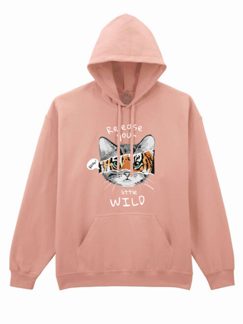 Hanorac printat-Wild Cat, Unisex