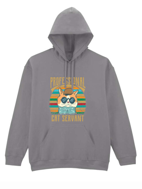 Hanorac printat-Professional Cat Servant, Unisex