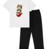 Pijamale cu Pisici-Playful Xmas Cat, Femei