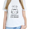 Tricou pictat manual-Obsessive Cat Disorder