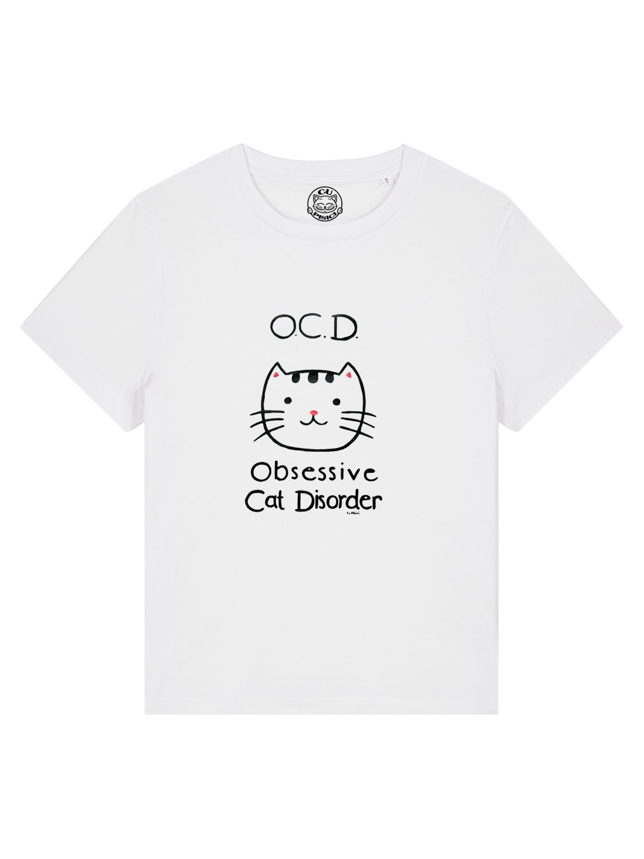 Tricou pictat manual-Obsessive Cat Disorder