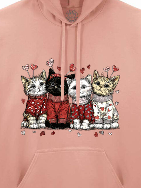 Hanorac printat-Love Has Paws, Unisex