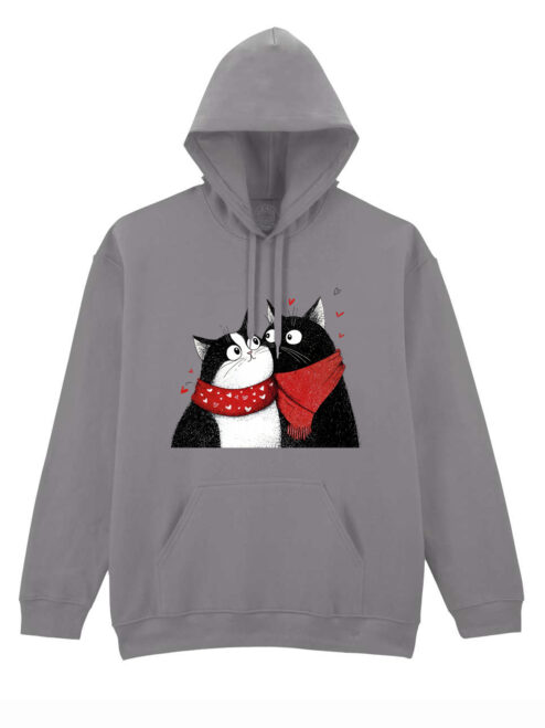 Hanorac printat-Love U Furrever, Unisex