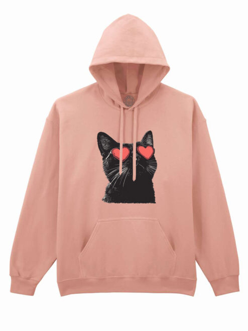 Hanorac printat-Meow Amore, Unisex