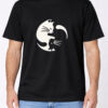 Tricou pentru barbati-Pisici Yin si Yang, pictat manual