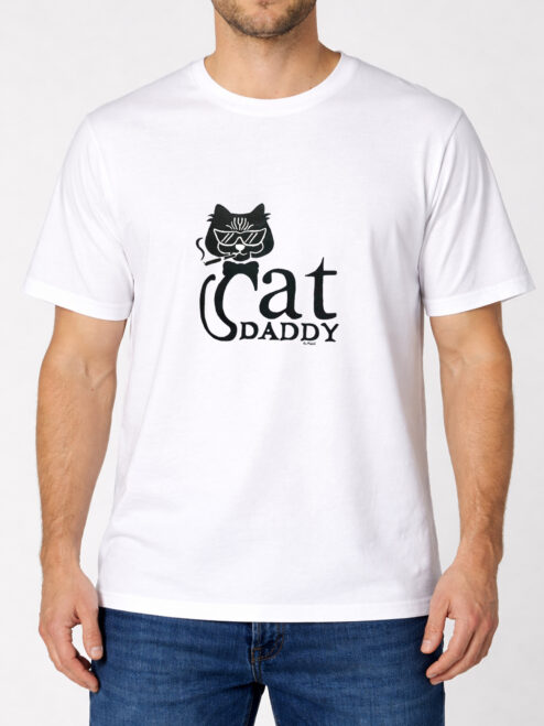 Tricou pictat manual Cool Cat Daddy