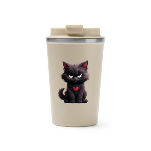 Cana termos cafea-Grumpy Meowlentine