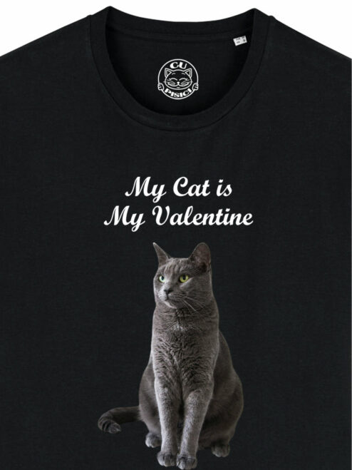 Tricou Premium Personalizat-My Cat is My Valentine