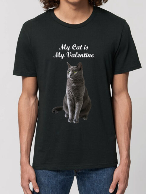 Tricou Premium Personalizat-My Cat is My Valentine