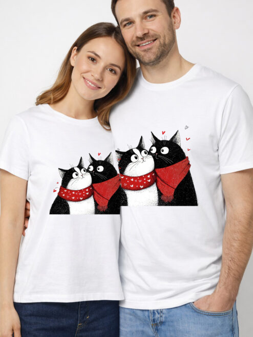 Set Tricouri bumbac organic-Love U Furrever