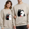 Set Bluze printate-Purrfect Couple