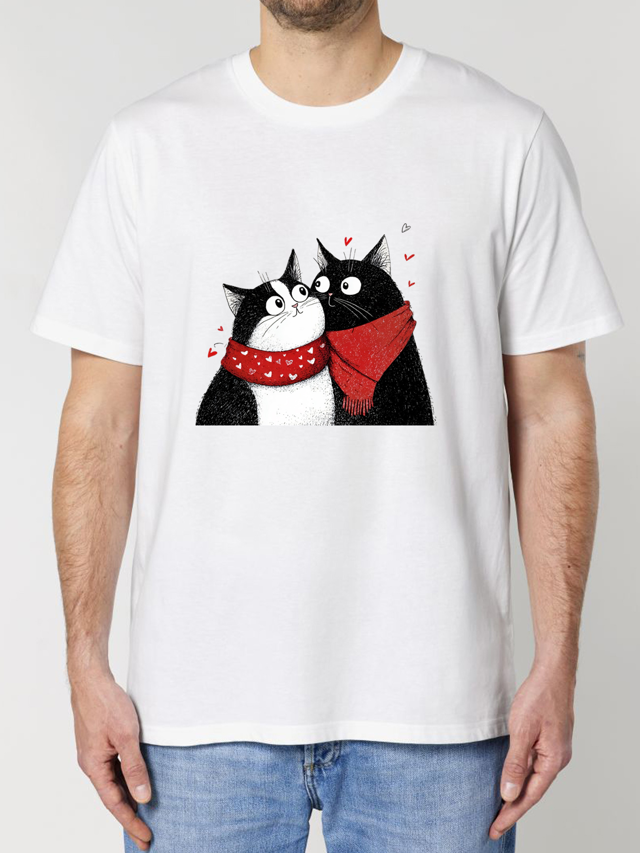 Tricou bumbac organic-Love U Furrever, Barbati