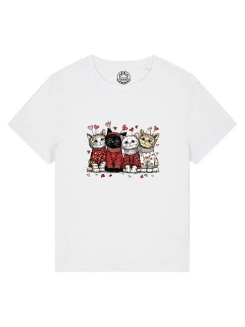 Tricou bumbac organic-Love Has Paws, Femei