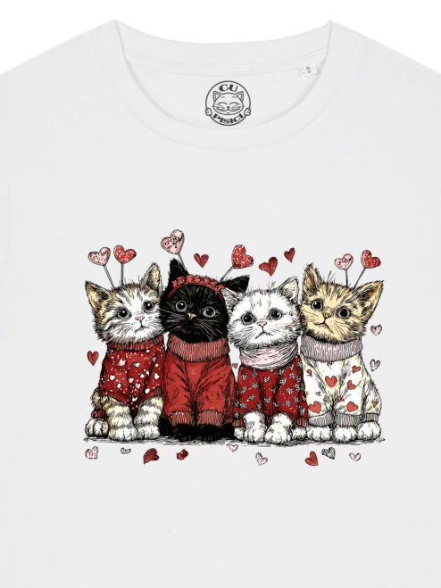 Tricou bumbac organic-Love Has Paws, Femei