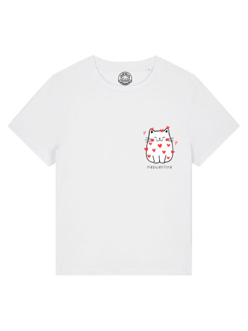 Tricou bumbac organic-Meowentine, Femei