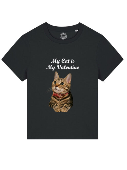 Tricou Premium Personalizat-My Cat is My Valentine