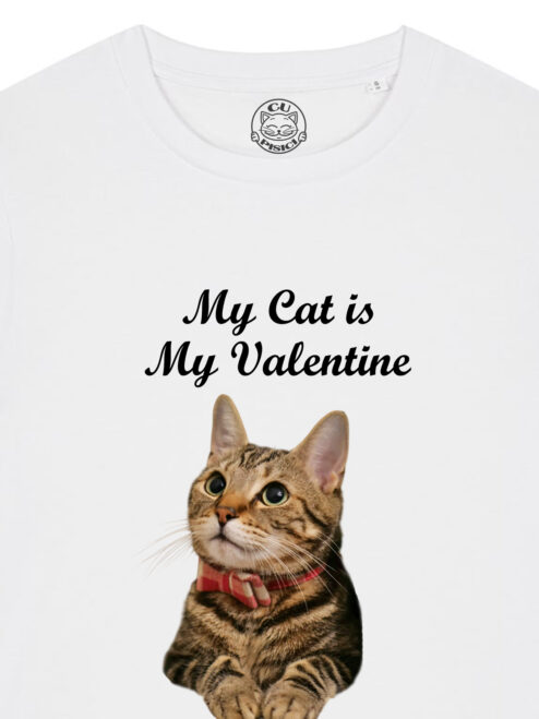 Tricou Premium Personalizat-My Cat is My Valentine