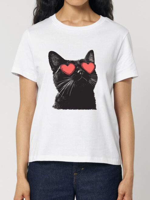 Tricou bumbac organic-Meow Amore, Femei