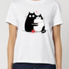 Tricou bumbac organic-Purrfect Match, Femei