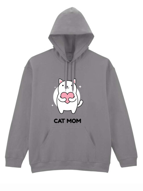 Hanorac printat-Cat Mom, Unisex
