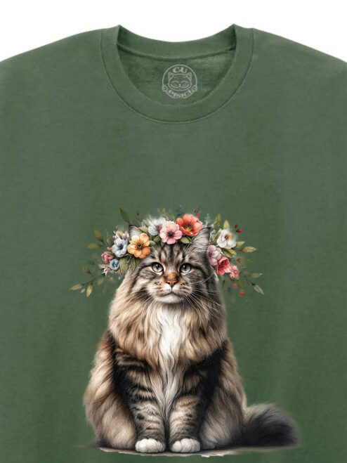 Bluza printata-Spring Cat, Unisex