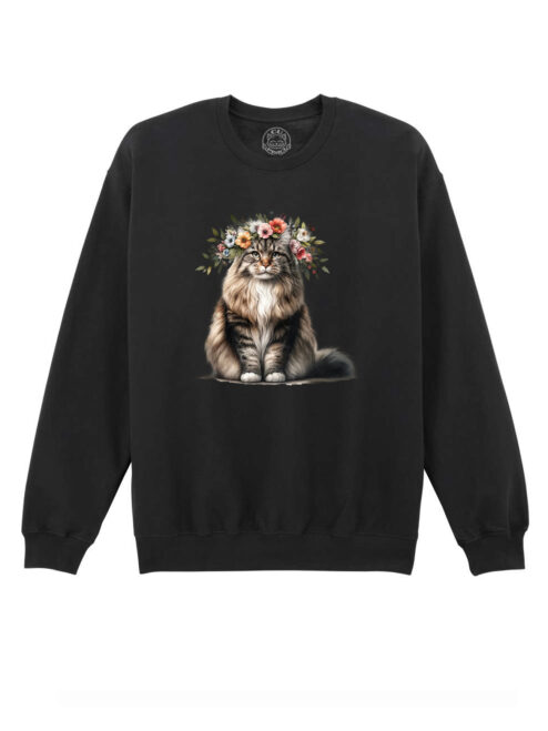 Bluza printata-Spring Cat, Unisex