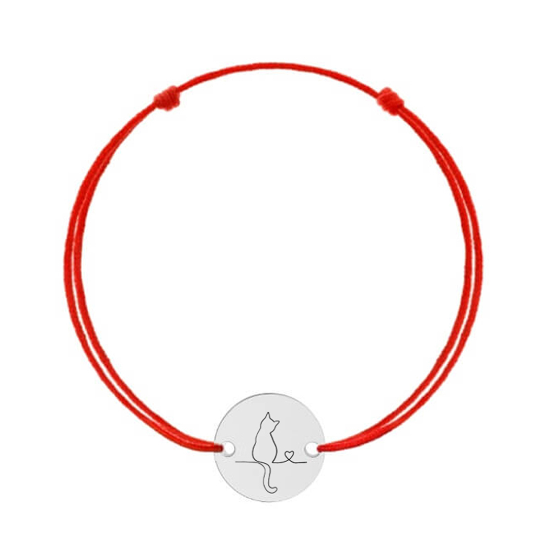 Bratara din argint-Cat Love