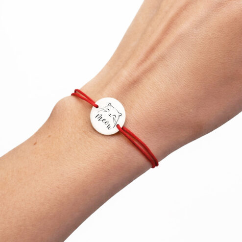 Bratara din argint-Meow