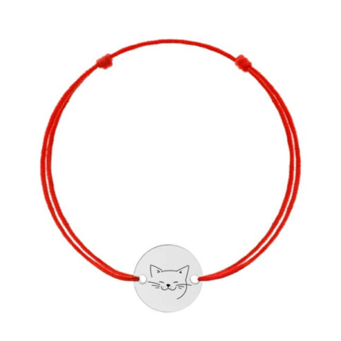 Bratara din argint-Smiling Cat