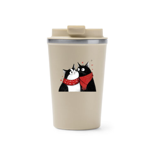 Cana termos cafea-Love U Furrever