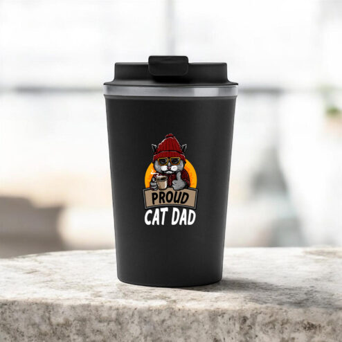 Cana termos cafea-Proud Cat Dad
